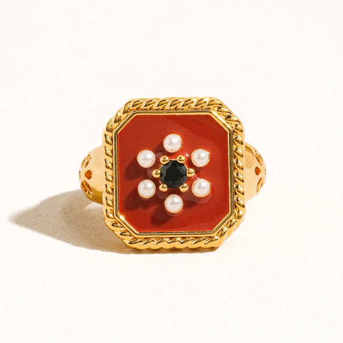 Tallulah Tulip Ring - Red