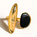 Veda Statement Ring - Black Agate