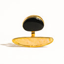 Veda Statement Ring - Black Agate