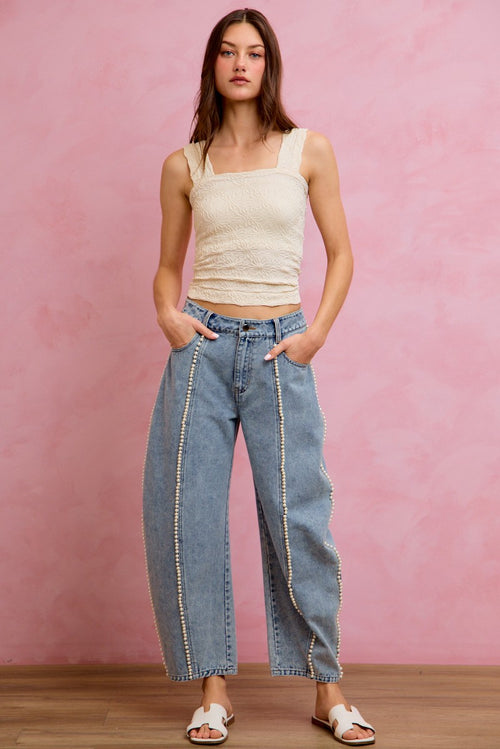 Gemma Pearl Boyfriend Denim