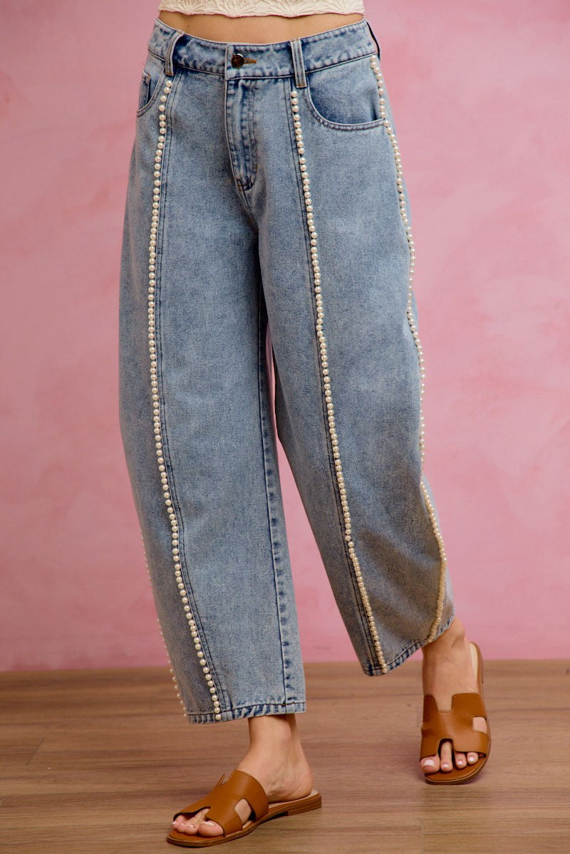 Gemma Pearl Boyfriend Denim