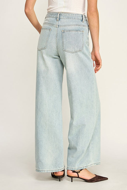 Valentina Crossover Wide Leg Jean