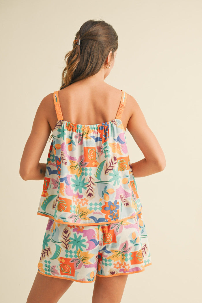 Tropical Twist Printed Tank Multi