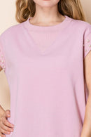 Oversized Pearl Beaded Top